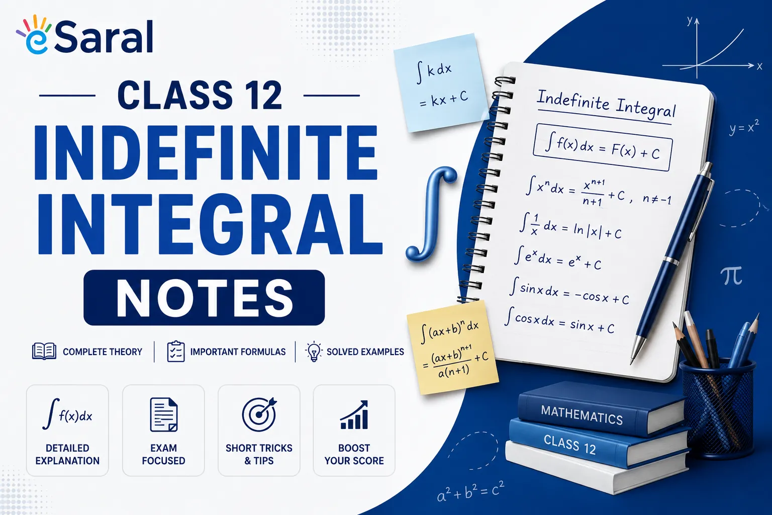 Indefinite Integral Notes for Class 12 & IIT JEE